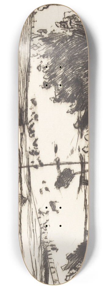 Lovis Corinth - Seascape (Kste) 8.25 inch art skate deck