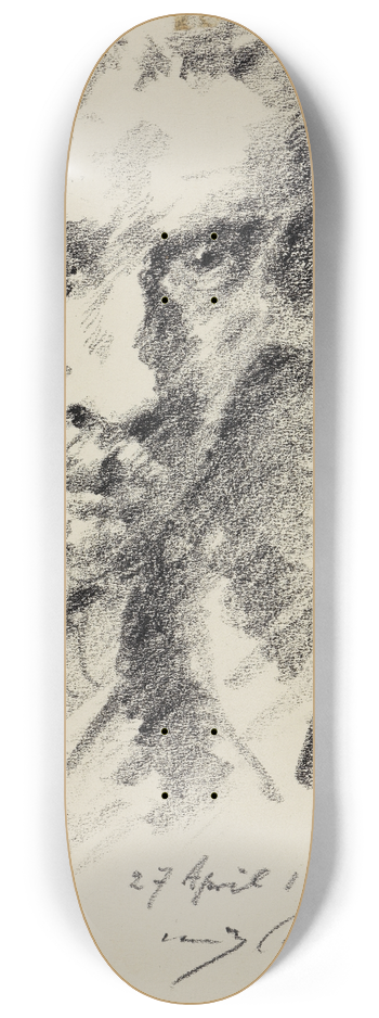 Lovis Corinth - Selbstbildnis 8.25 inch art skate deck
