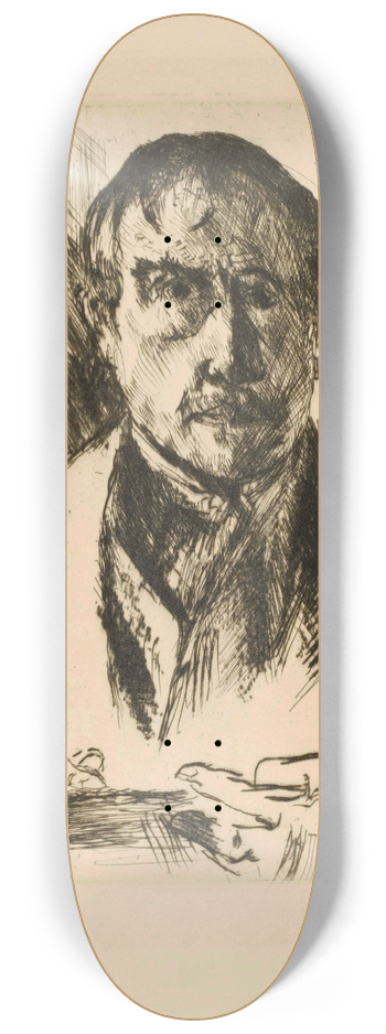 Lovis Corinth - Self-Portrait 8.25 inch art skate deck