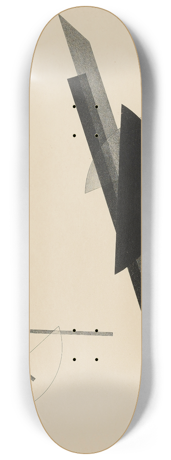 Lszl Moholy-Nagy - Kestnermappe; Komposition (One Plate) (Passuth 125) 8.25 inch art skate deck