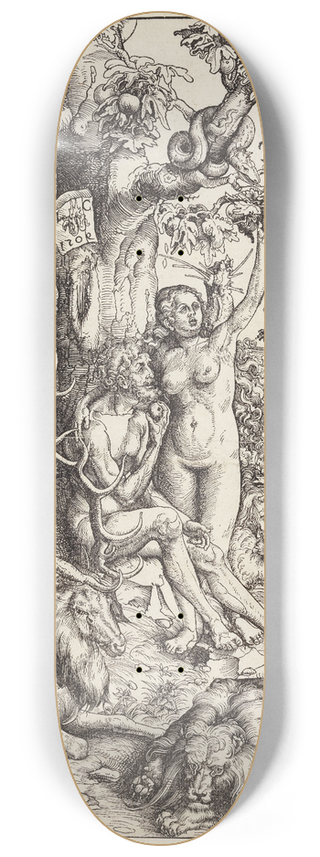 Lucas Cranach - Der Sndenfall 8.25 inch art skate deck