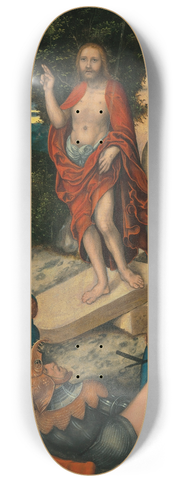 Lucas Cranach the Elder - The Resurrection 8.25 inch art skate deck