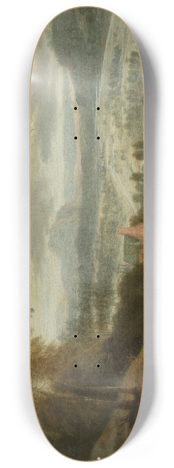 Lucas van Uden - Pastoral landscape 8.25 inch art skate deck