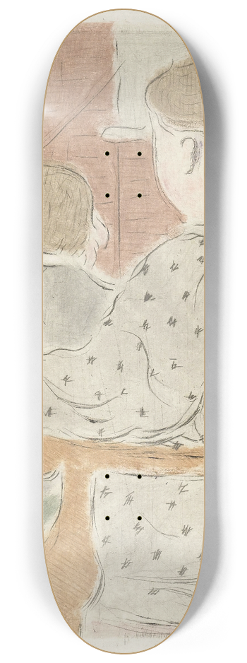 Lucien Pissarro - Moeder met kind 8.25 inch art skate deck