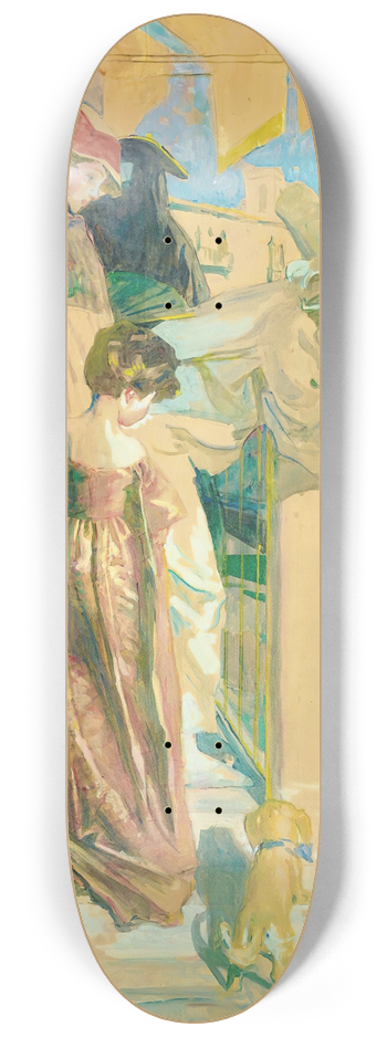 Lucien Simon - Carnival in Venice 8.25 inch art skate deck