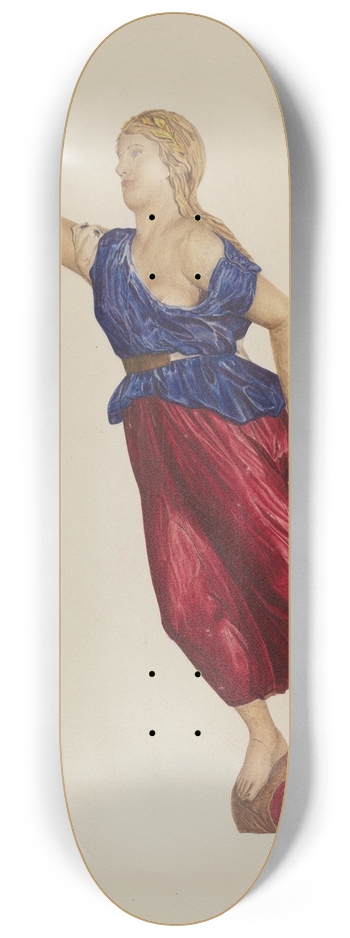 Lucille Lacoursiere - Ships Figurehead 8.25 inch art skate deck