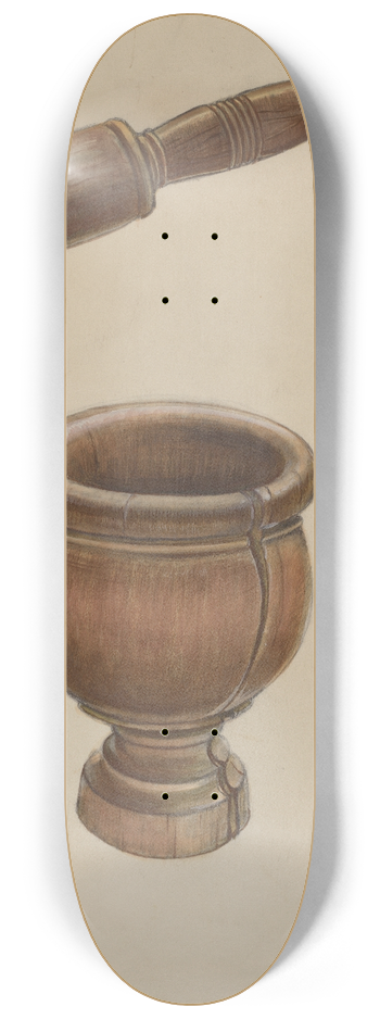Ludmilla Calderon - Mortar and Pestle 8.25 inch art skate deck