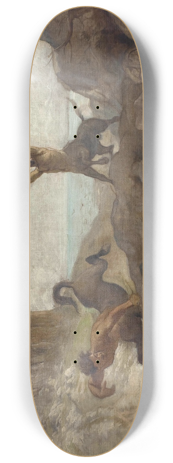 Ludvig Abelin Schou - Centaurs Hunting Boars 8.25 inch art skate deck