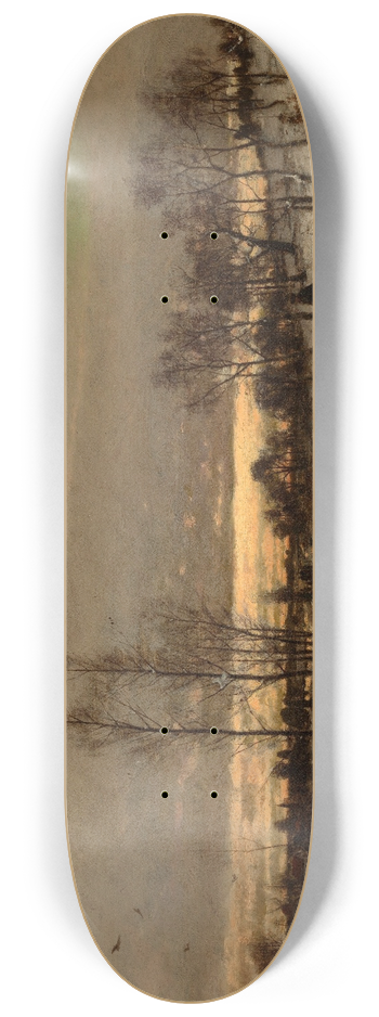 Ludvig Munthe - Winter Landscape 8.25 inch art skate deck