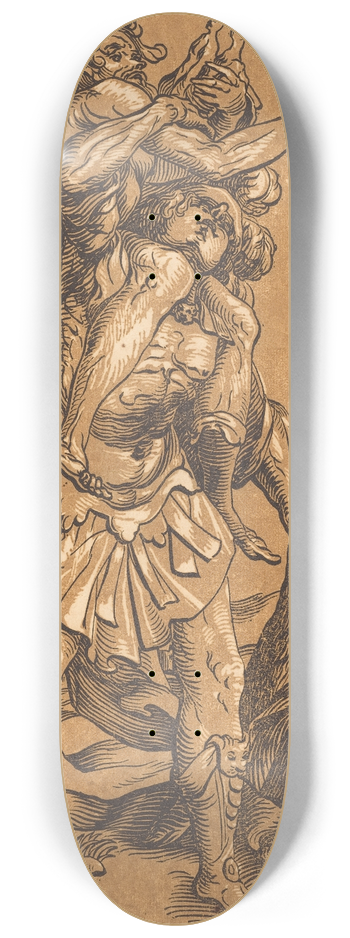 Ludwig Bsinck - Aeneas Saving His Father from Troy 8.25 inch art skate deck