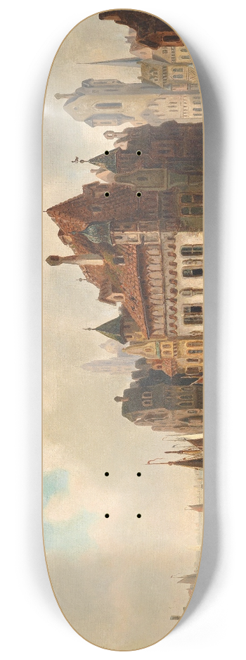 Ludwig Hermann - Stadt am Fluss 8.25 inch art skate deck