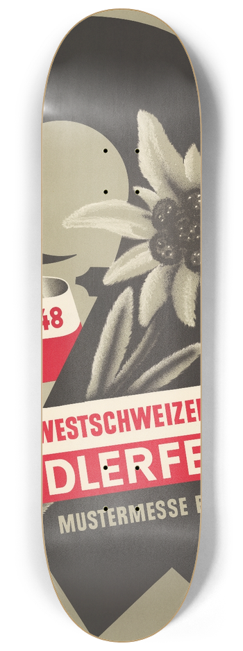 Johannes Handschin - 6. Nord-Westschweizerisches Jodlerfest, Mustermesse Basel 8.25 inch art skate deck