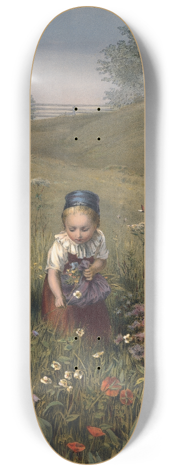 Ludwig Knaus - Spring Flowers 8.25 inch art skate deck