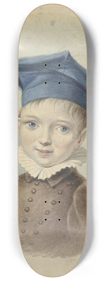 Johannes Hari - Jongetje met een blauwe baret 8.25 inch art skate deck
