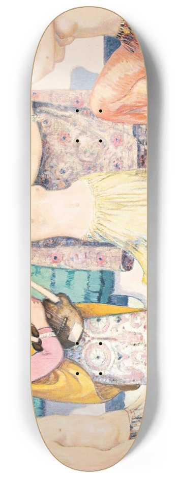 Ludwig von Hofmann - Arcadian idyll 8.25 inch art skate deck