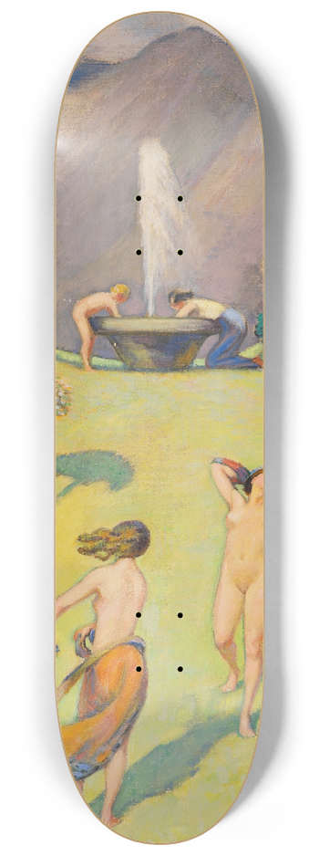 Ludwig von Hofmann - Frhlingstanz 8.25 inch art skate deck