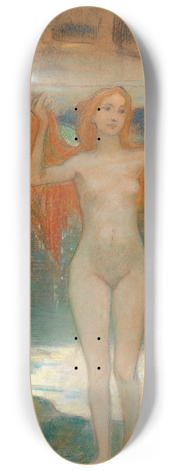 Ludwig von Hofmann - Mdchen am Seeufer 8.25 inch art skate deck