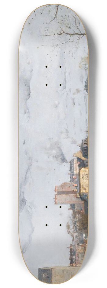 Luigi Loir - La Porte De Chatillon, Paris 8.25 inch art skate deck