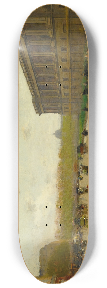 Luigi Loir - Le Louvre, Paris 8.25 inch art skate deck
