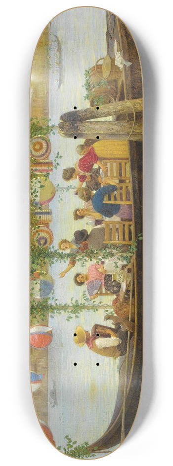 Luigi Pastega - A Festive Dinner 8.25 inch art skate deck