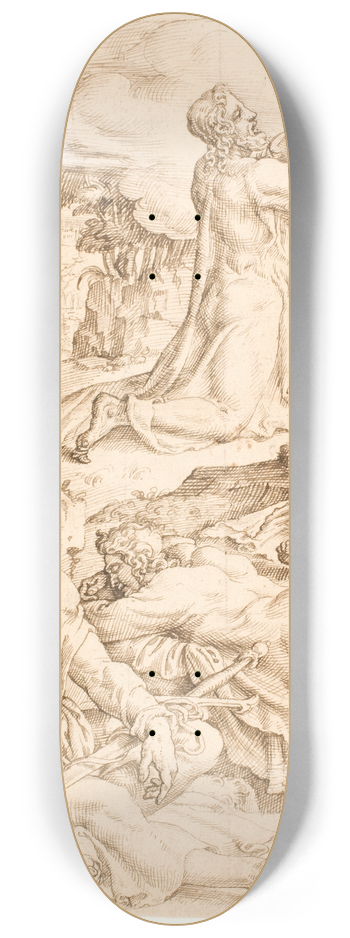 Maarten Van Heemskerck - Kristus p Oliebjerget 8.25 inch art skate deck