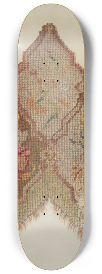 Mabel S. Kelton - Embroidered Table Scarf 8.25 inch art skate deck