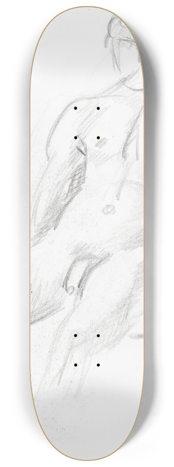Magnus Enckell - Alaston mies, luonnos 8.25 inch art skate deck