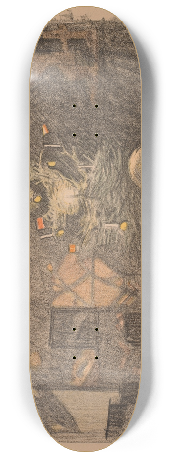 Magnus Enckell - Christmas Tree 8.25 inch art skate deck