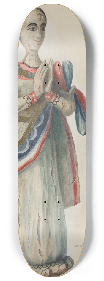 Majel G. Claflin - Immaculate Conception 8.25 inch art skate deck