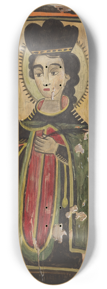 Majel G. Claflin - Retablo  St. Procopio 8.25 inch art skate deck