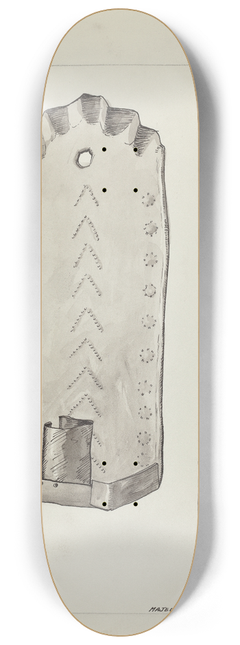 Majel G. Claflin - Tin Candle Sconce 8.25 inch art skate deck
