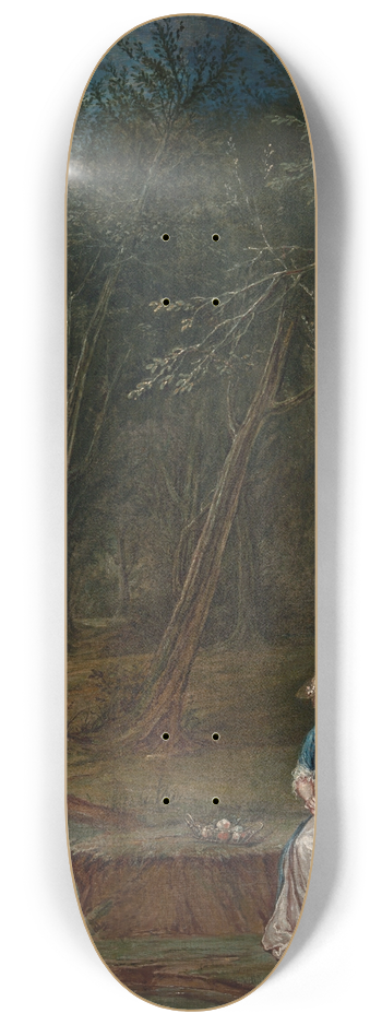 Marcellus Laroon the Younger - Lovers in a glade 8.25 inch art skate deck