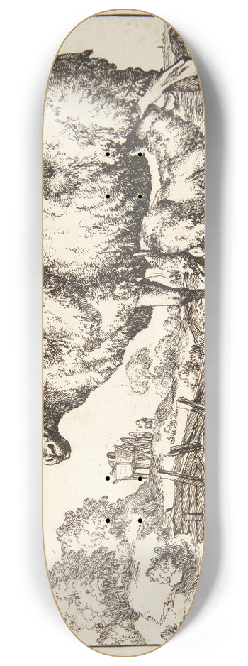 Marcus de Bye - Gimmer og lam 8.25 inch art skate deck