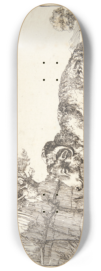 Marcus de Bye - Liggende vdder, vendt mod venstre 8.25 inch art skate deck