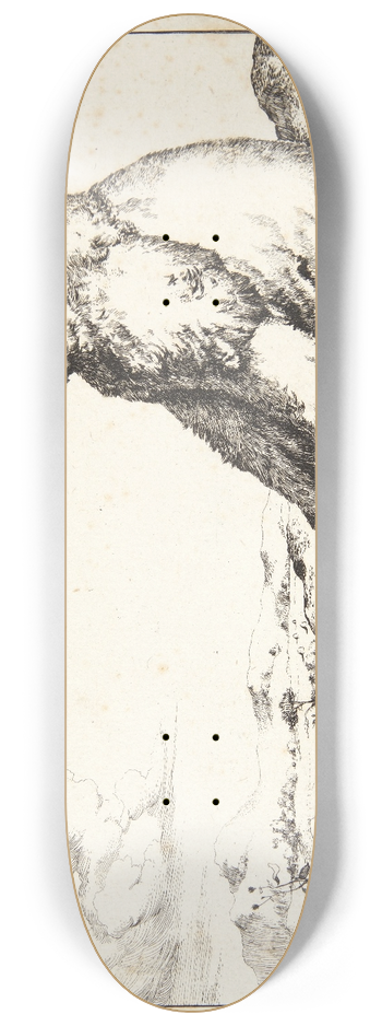 Marcus de Bye - Siddende bjrn, vendt mod venstre 8.25 inch art skate deck