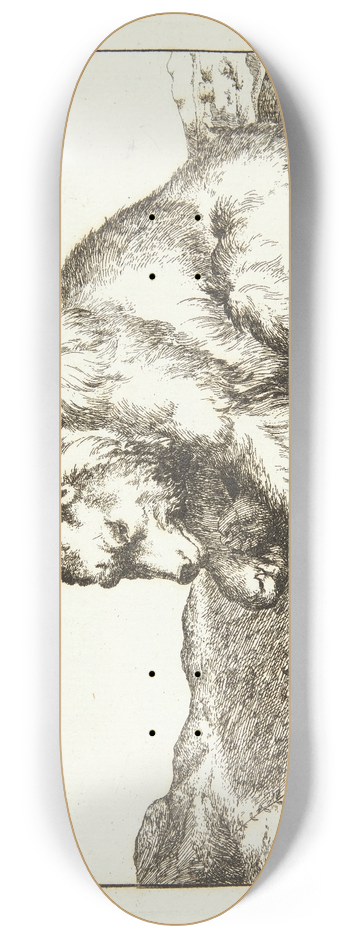 Marcus de Bye - Siddende bjrn, vendt mod venstre 8.25 inch art skate deck