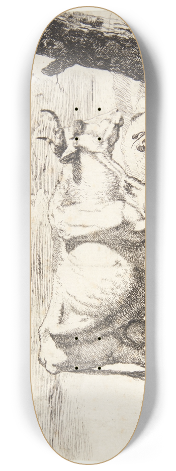 Marcus de Bye - Stende ko, vendt mod hjre 8.25 inch art skate deck