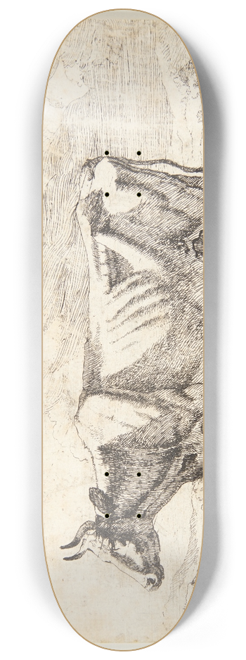 Marcus de Bye - Stende ko, vendt mod venstre 8.25 inch art skate deck