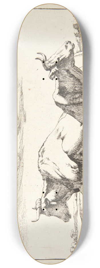 Marcus de Bye - To liggende ker 8.25 inch art skate deck