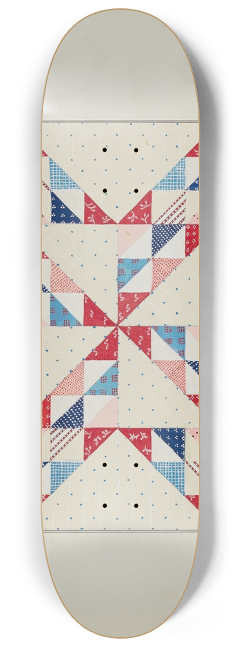Margaret Linsley - Quilt  Eastern Star 8.25 inch art skate deck