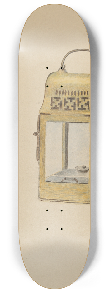 Margaret Stottlemeyer - Brass Lantern 8.25 inch art skate deck