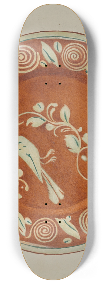 Margaret Stottlemeyer - Pa. German Dish 8.25 inch art skate deck