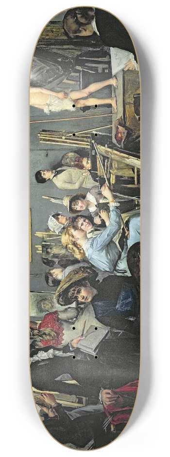 Marie Bashkirtseff - In The Studio 8.25 inch art skate deck