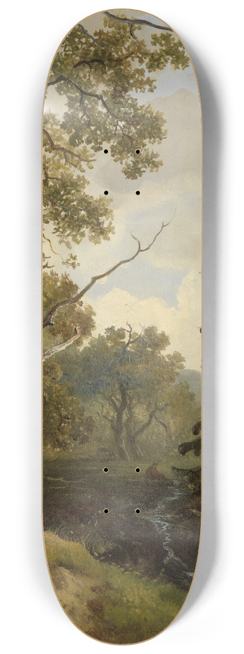 Johannes Wernardus Bilders - Bosgezicht bij Wolfheze. 8.25 inch art skate deck