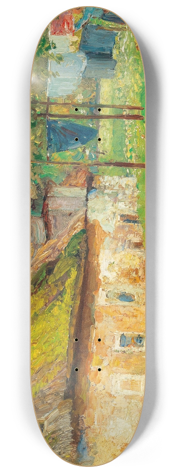 Marie Egner - Drying laundry 8.25 inch art skate deck