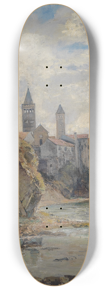 Marie Egner - Motiv von der Insel Rab 8.25 inch art skate deck