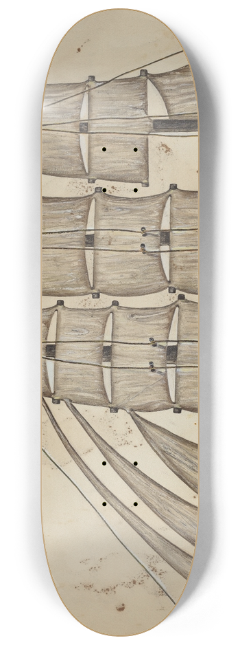 Marie Lutrell - Pa. German Ship 8.25 inch art skate deck