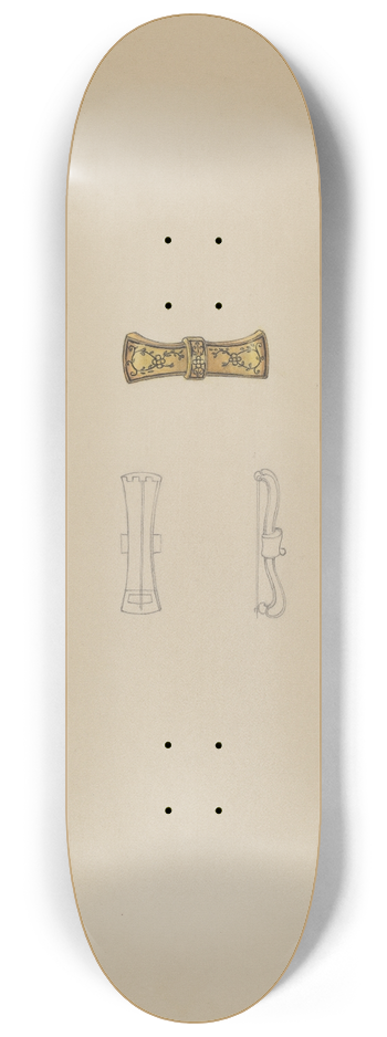 Marie Mitchell - Brooch 8.25 inch art skate deck