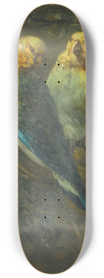 Marinus Adrianus Koekkoek The Younger - Parrots 8.25 inch art skate deck