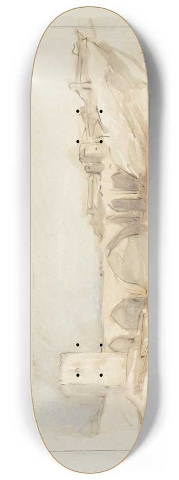 Marius Bauer - Brug van Toledo 8.25 inch art skate deck